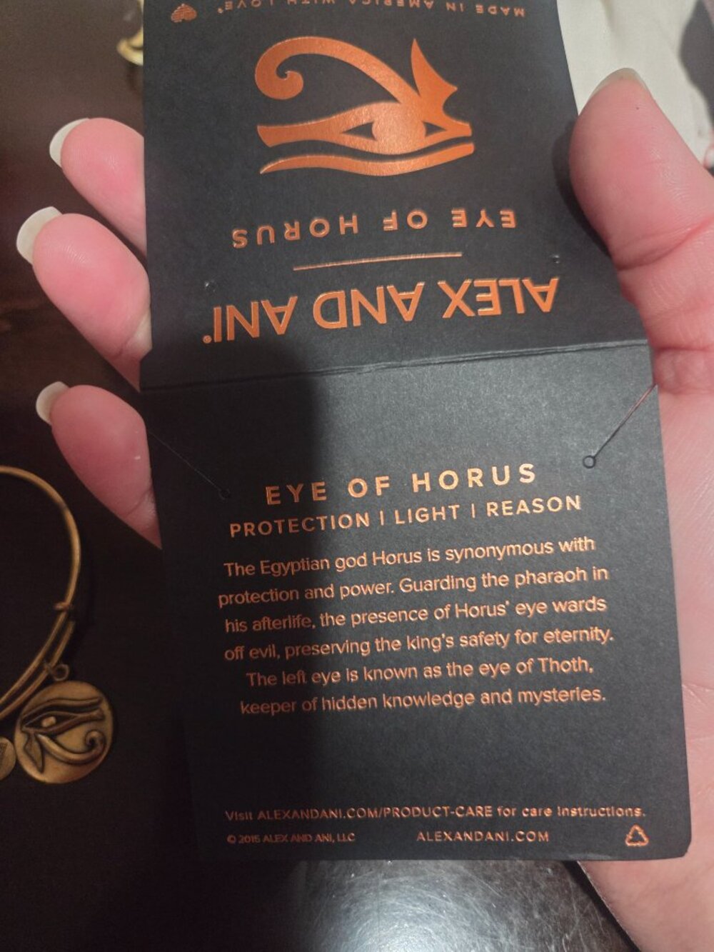 Alex and ani eye of horus bracelet - Picture 6 of 9